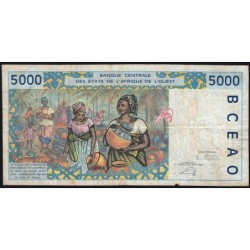 Côte d'Ivoire - Pick 113Am - 5'000 francs - 2003 - Etat : TB-