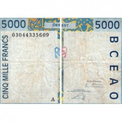 Côte d'Ivoire - Pick 113Am - 5'000 francs - 2003 - Etat : TB-