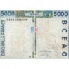 Côte d'Ivoire - Pick 113Am - 5'000 francs - 2003 - Etat : TB-