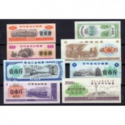 Chine - Lot de 8 billets de nécessité - Lot 5