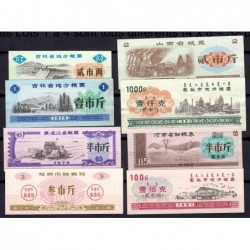 Chine - Lot de 8 billets de nécessité - Lot 6