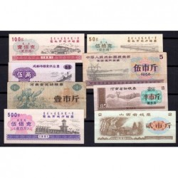 Chine - Lot de 8 billets de nécessité - Lot 8