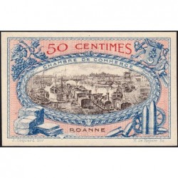 Roanne - Pirot 106-9 - 50 centimes - Sans série - 18/07/1917 - Etat : NEUF