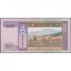 Mongolie - Pick 65b - 100 tugrik - Série AM - 2008 - Etat : NEUF