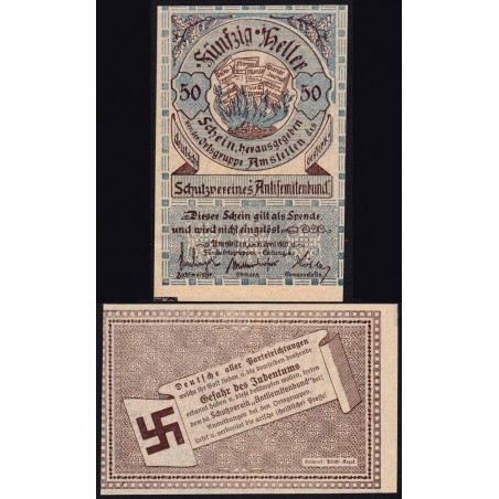 Autriche - Notgeld - Amstetten - 50 heller - 16/04/1920 - Etat : NEUF