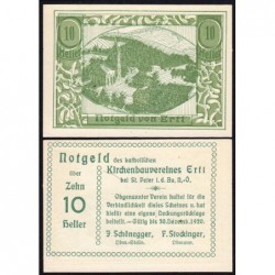 Autriche - Notgeld - Ertl - 10 heller - 1920 - Etat : NEUF