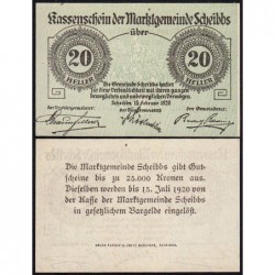 Autriche - Notgeld - Scheibbs - 20 heller - Type Ia - 15/02/1920 - Etat : NEUF