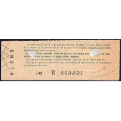1946 - Loterie Nationale - 13e tranche - 1/10ème - Union Fédérale des Combattants - Etat : TTB