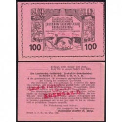 Autriche - Notgeld - Krems - 100 heller - Type b - 05/1920 - Etat : SPL