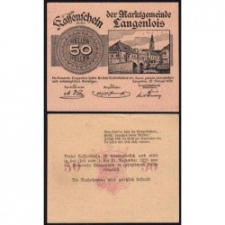 Autriche - Notgeld - Langenlois - 50 heller - Type i - 22/02/1920 - Etat : SPL