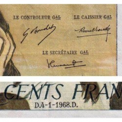 F 71-1 - 04/01/1968 - 500 francs - Pascal - Série L.4 - Etat : TTB-