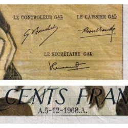 F 71-2 - 05/12/1968 - 500 francs - Pascal - Série S.6 - Etat : TB-