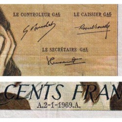 F 71-3 - 02/01/1969 - 500 francs - Pascal - Série F.8 - Etat : TB