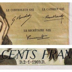 F 71-3 - 02/01/1969 - 500 francs - Pascal - Série O.11 - Etat : TTB+