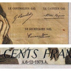 F 71-10 - 06/12/1973 - 500 francs - Pascal - Série G.33 - Etat : TB