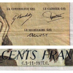 F 71-17 - 03/11/1977 - 500 francs - Pascal - Série B.76 - Etat : TB-