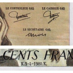 F 71-21 - 03/04/1980 - 500 francs - Pascal - Série C.117 - Etat : SPL