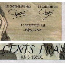 F 71-24 - 04/06/1981 - 500 francs - Pascal - Série J.140 - Etat : TB