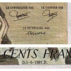 F 71-24 - 04/06/1981 - 500 francs - Pascal - Série B.141 - Etat : TB