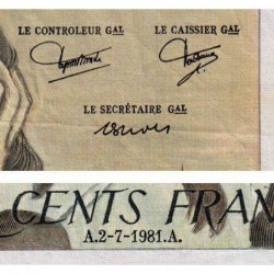 F 71-25 - 02/07/1981 - 500 francs - Pascal - Série S.142 - Etat : TTB