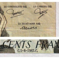 F 71-27 - 05/08/1982 - 500 francs - Pascal - Série F.159 - Etat : TB+