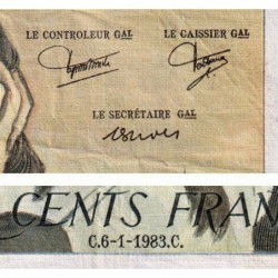 F 71-28 - 06/01/1983 - 500 francs - Pascal - Série X.169 - Etat : TB-