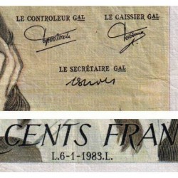 F 71-28 - 06/01/1983 - 500 francs - Pascal - Série Q.177 - Etat : TB