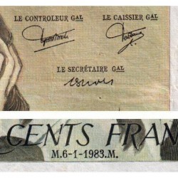 F 71-28 - 06/01/1983 - 500 francs - Pascal - Série A.178 - Etat : TB