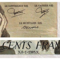F 71-28 - 06/01/1983 - 500 francs - Pascal - Série T.179 - Etat : TB-