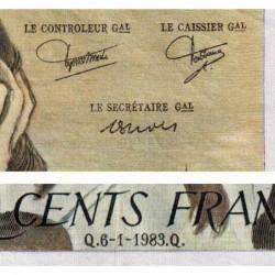 F 71-28 - 06/01/1983 - 500 francs - Pascal - Série B.182 - Etat : TTB-
