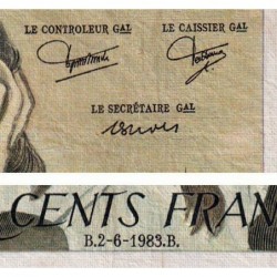 F 71-29 - 02/06/1983 - 500 francs - Pascal - Série P.186 - Etat : TB-