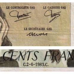 F 71-29 - 02/06/1983 - 500 francs - Pascal - Série C.187 - Etat : TB