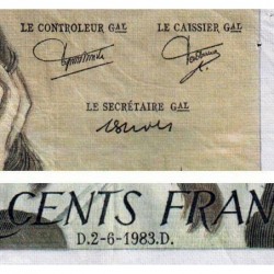 F 71-29 - 02/06/1983 - 500 francs - Pascal - Série P.188 - Etat : TB+