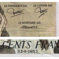 F 71-29 - 02/06/1983 - 500 francs - Pascal - Série V.188 - Etat : TB