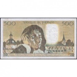 F 71-30 - 05/01/1984 - 500 francs - Pascal - Série E.201 - Etat : TB