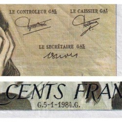 F 71-30 - 05/01/1984 - 500 francs - Pascal - Série E.201 - Etat : TB