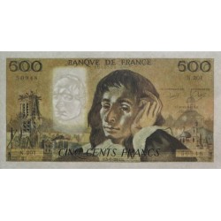 F 71-30 - 05/01/1984 - 500 francs - Pascal - Série N.201 - Etat : SUP