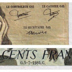 F 71-31 - 05/07/1984 - 500 francs - Pascal - Série J.211 - Etat : B+