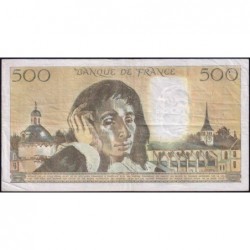 F 71-31 - 05/07/1984 - 500 francs - Pascal - Série P.205 - Etat : TB+