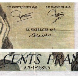 F 71-32 - 03/01/1985 - 500 francs - Pascal - Série M.215 - Etat : TB+