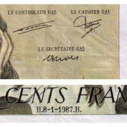 F 71-35 - 08/01/1987 - 500 francs - Pascal - Série F.252 - Etat : TTB