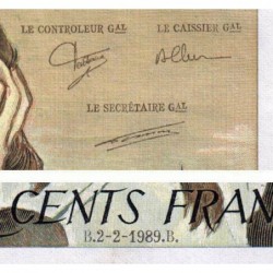 F 71-40 - 02/02/1989 - 500 francs - Pascal - Série X.287 - Etat : SPL+