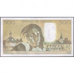 F 71-40 - 02/02/1989 - 500 francs - Pascal - Série X.287 - Etat : SPL