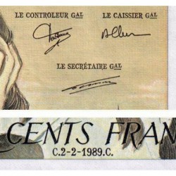 F 71-40 - 02/02/1989 - 500 francs - Pascal - Série W.288 - Remplacement - Etat : SUP à SUP+