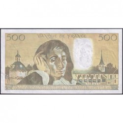 F 71-40 - 02/02/1989 - 500 francs - Pascal - Série G.289 - Etat : TTB+