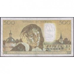 F 71-40 - 02/02/1989 - 500 francs - Pascal - Série B.290 - Etat : TB+