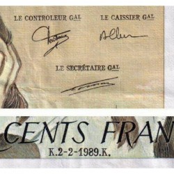 F 71-40 - 02/02/1989 - 500 francs - Pascal - Série D.295 - Etat : TB