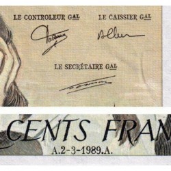 F 71-41 - 02/02/1989 - 500 francs - Pascal - Série F.296 - Etat : TTB-