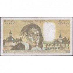 F 71-41 - 02/02/1989 - 500 francs - Pascal - Série B.297 - Etat : TB