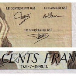 F 71-44 - 05/07/1990 - 500 francs - Pascal - Série F.316 - Etat : TB+